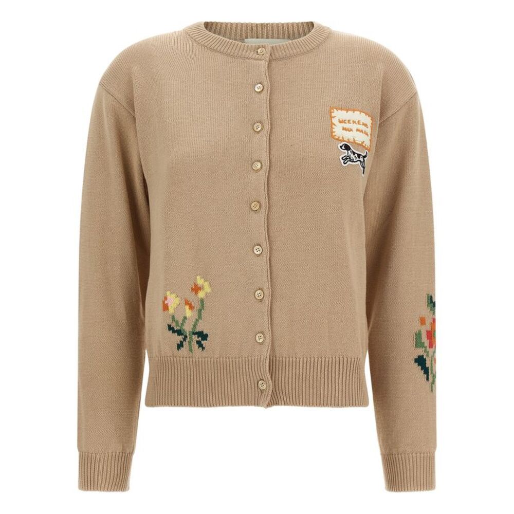 Max Mara Beige Cotton Women's Cardigan